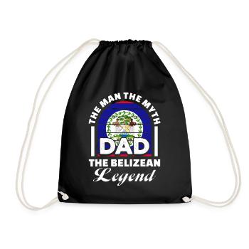Belize Latino Belizer Belizerin Maya Geschenk - Turnbeutel - Schwarz - Vorne