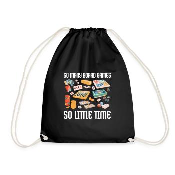 Board Game Board Games Game Night Games Gift - Drawstring Bag - black - Front