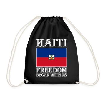 Haiti Haitianer Karibik Urlaub - Turnbeutel - Schwarz - Vorne