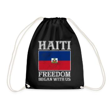 Haiti - Turnbeutel - Schwarz - Vorne