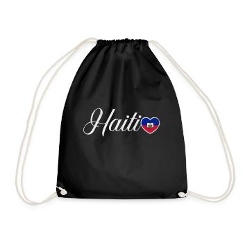 Haiti - Turnbeutel - Schwarz - Vorne