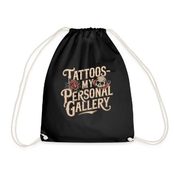 Tattoo Studio Tattoo Artist Tattoo Ideen - Turnbeutel - Schwarz - Vorne