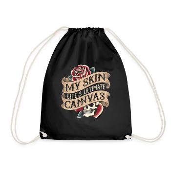 Tattoo Studio Tattoo Artist Tattoo Ideas - Drawstring Bag - black - Front