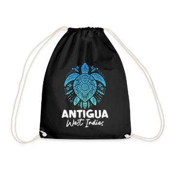 Antigua-Barbuda Île des Caraïbes Cadeau de vacances - Sac de sport léger - noir - Devant