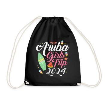 Aruba Caraïbes Été Ocean Beach Cadeau - Sac de sport léger - noir - Devant