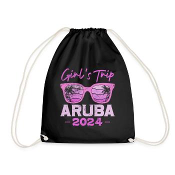 Aruba - Turnbeutel - Schwarz - Vorne