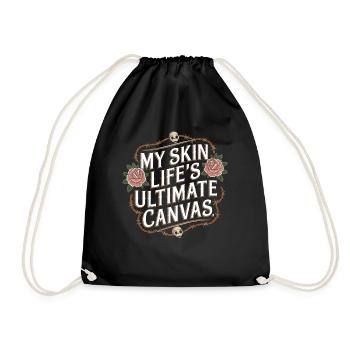 Tattoo Studio Tattoo Artist Tattoo Ideas - Drawstring Bag - black - Front