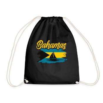 Bahamas Île des Caraïbes Cadeau d’été de l’Atlantique - Sac de sport léger - noir - Devant