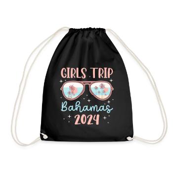 Bahamas Karibik Insel Atlantik Sommer Geschenk - Turnbeutel - Schwarz - Vorne
