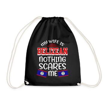 Belize Latino Belizer Belizerin Maya Geschenk - Turnbeutel - Schwarz - Vorne