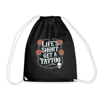 Tattoo Studio Tattoo Artist Tattoo Ideen - Turnbeutel - Schwarz - Vorne
