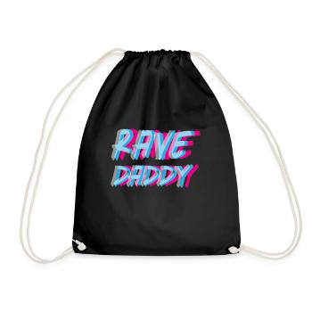 Rave Daddy, EDM, Music Festival, Father, Optical - Sac de sport léger - noir - Devant