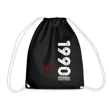 35ème anniversaire cadeau mari Original avril 1990 - Sac de sport léger - noir - Devant