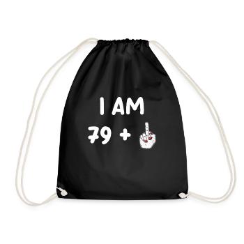 80e anniversaire pour Funny Woman - Sac de sport léger - noir - Devant