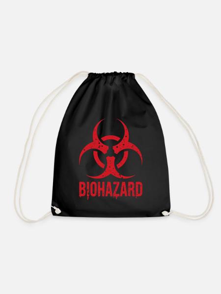 Biohazard Grunge Zombies Apokalypse Horror - Turnbeutel - Schwarz