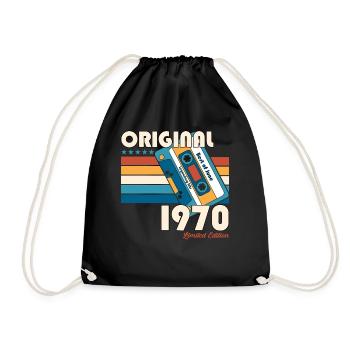 55ème Anniversaire Original Juin Millésime 1970 - Sac de sport léger - noir - Devant