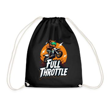 Moto de motocross Full Throttle Bear - Sac de sport léger - noir - Devant