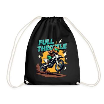 Moto de motocross Full Throttle Bear - Sac de sport léger - noir - Devant