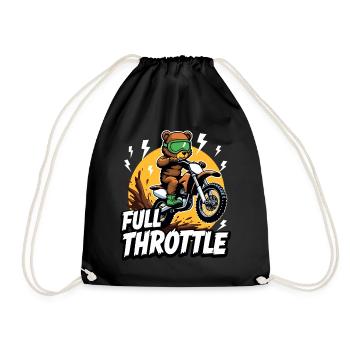 Moto de motocross Full Throttle Bear - Sac de sport léger - noir - Devant