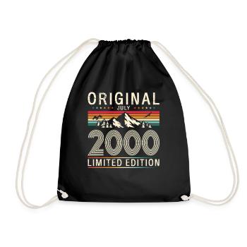 25ème anniversaire cadeau mari Original juillet 2000 - Sac de sport léger - noir - Devant
