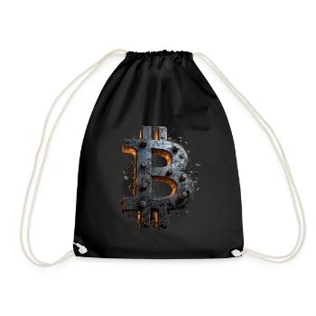 Bitcoin Design für BTC Fans - Turnbeutel - Schwarz - Vorne
