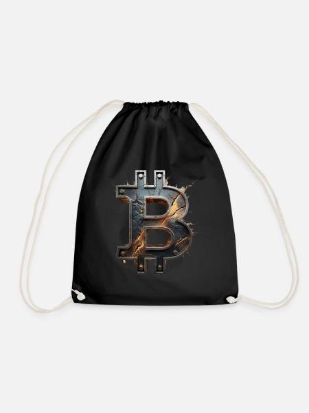 Bitcoin Design für BTC Fans - Turnbeutel - Schwarz