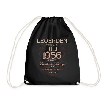 69e anniversaire Légende July Né en 1956 - Sac de sport léger - noir - Devant