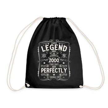 25ème anniversaire cadeau mari Original 2000 - Sac de sport léger - noir - Devant