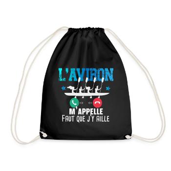 Aviron Kayak Canoë Rafting Rameur Cadeau Humour - Sac de sport léger - noir - Devant