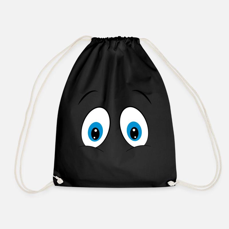 Augen - Turnbeutel - Schwarz