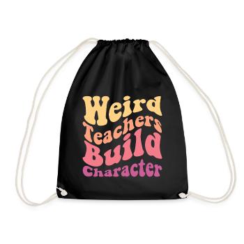 Funny Teachers Quote - Drawstring Bag - black - Front