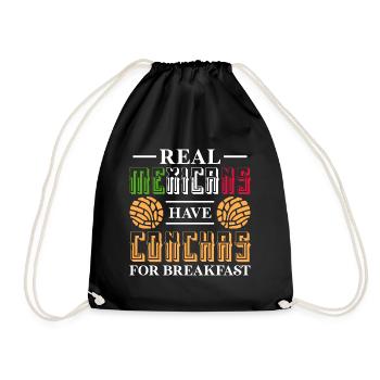 Real mexicans have conchas Design for a enthusiast - Turnbeutel - Schwarz - Vorne