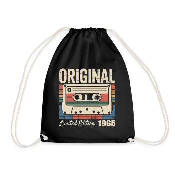 61st Birthday - Vintage Gift 1965 - Drawstring Bag - black - Front