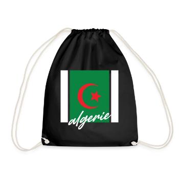 Algeria - Drawstring Bag - black - Front