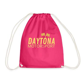 Daytona Motorsport racing gift - Drawstring Bag - fuchsia - Front