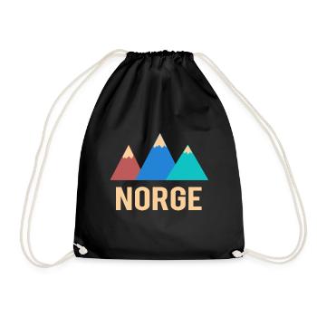 Norway norway - Drawstring Bag - black - Front