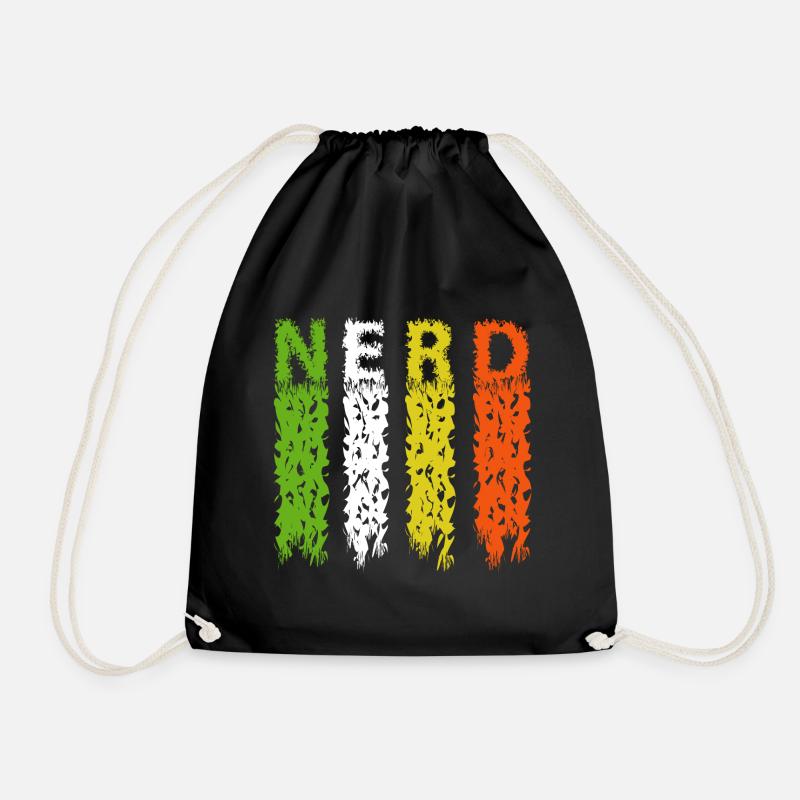 Nerd Computerfreak Geschenkidee - Turnbeutel - Schwarz