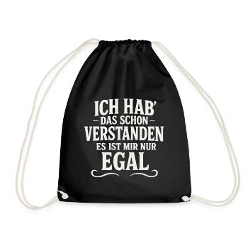 Dictons sarcastiques effrontés - Sac de sport léger - noir - Devant