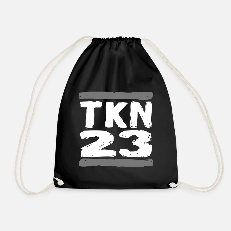 TKN23 TKN 23 TEKNO 23 - Drawstring Bag - black
