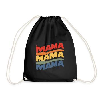 Super Love Mom - Drawstring Bag - black - Front