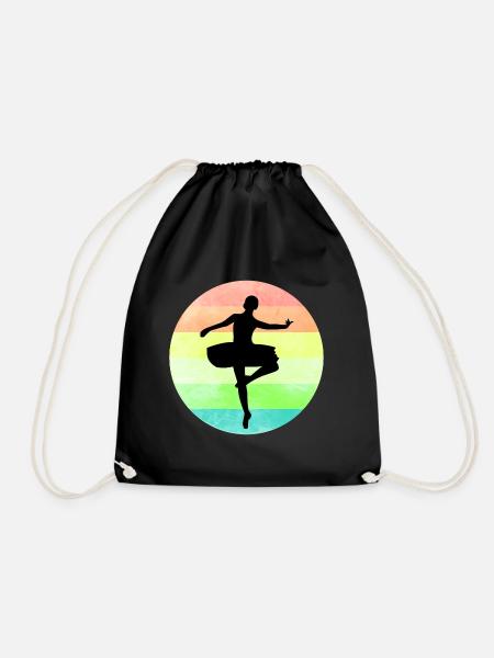 Ballerina Ballett Tänzerin Tutu - Turnbeutel - Schwarz