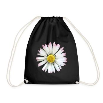 Daisy daisies flower, flower, floral - Drawstring Bag - black - Front