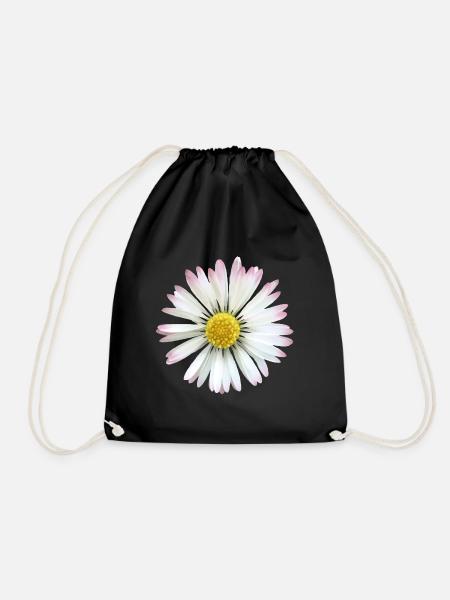 Marguerite marguerite fleur, fleur, floral - Sac de sport léger - noir