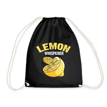 Lemon Design Lemonades Stand Boss Vente de citron - Sac de sport léger - noir - Devant