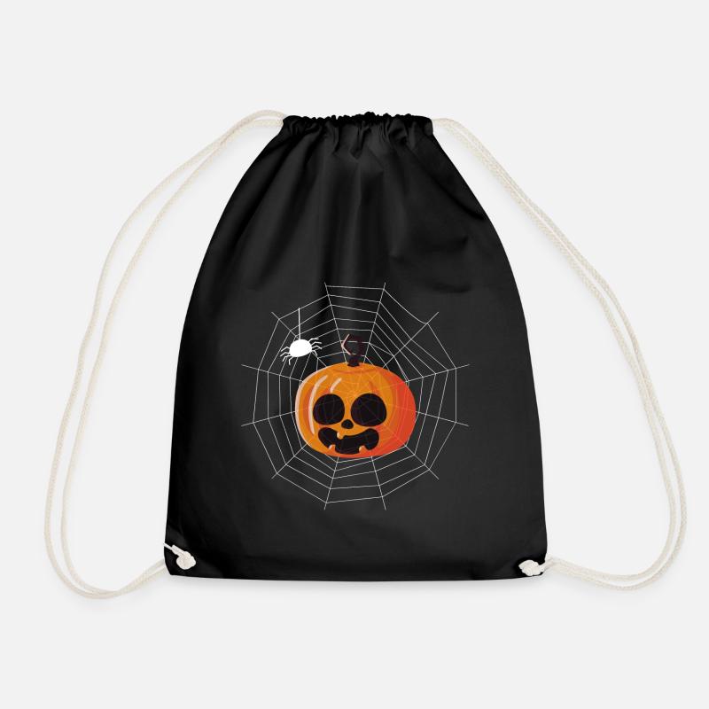 funny halloween - Drawstring Bag - black