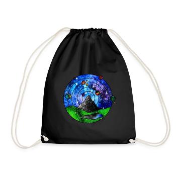 Kosmische Szenerie - Turnbeutel - Schwarz - Vorne