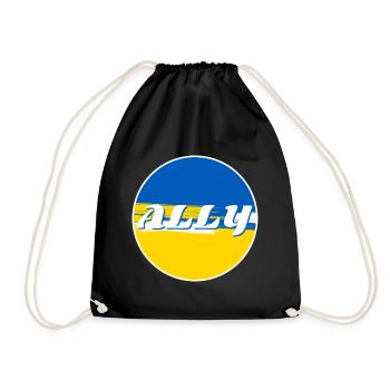 Ally Ukraine - Turnbeutel - Schwarz - Vorne
