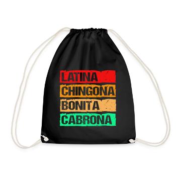 Chingona Latina - Sac de sport léger - noir - Devant
