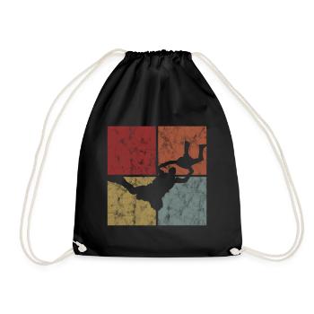 Parachute parachutiste - Sac de sport léger - noir - Devant