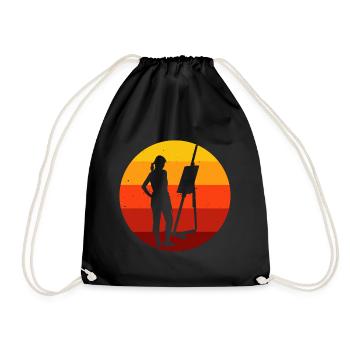 Peintre artiste artiste artiste rétro peinture - Sac de sport léger - noir - Devant